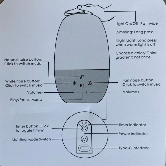 White Noise Machine with 26 Soothing Sounds - Picture 7 of 7